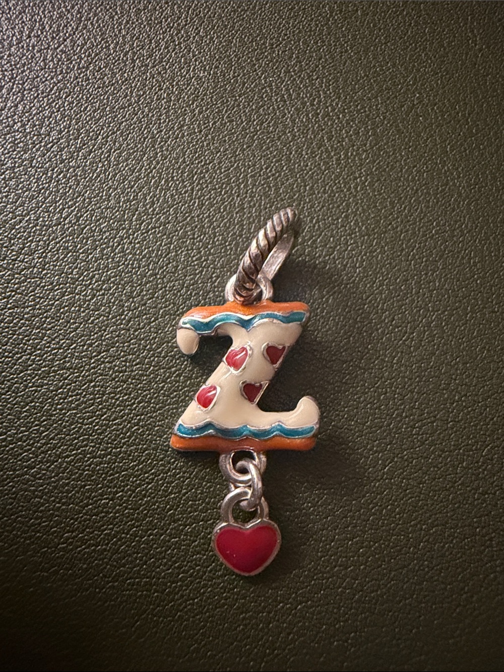 Brighton “Z” Charm J9028Z Silver / Enamel